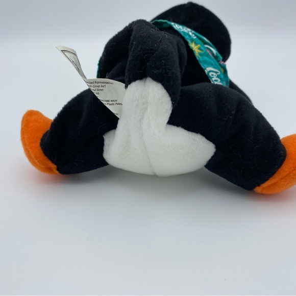 Coca Cola Penguin Plush Bean Bag Toy 202 Vintage 1999 Stuffed Animal 5 Inch Gift - Picture 6 of 8